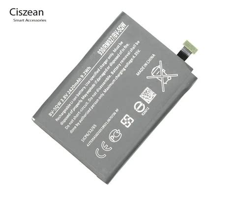 Ciszean 2420mAh BV 5QW BV5QW BV 5QW Replacement Battery For Nokia Lumia