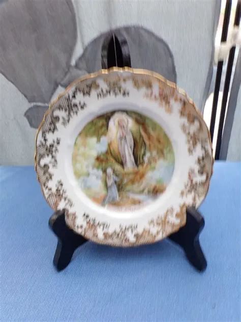 Ancienne Assiette En Porcelaine De Limoges Lourdes L Apparition Liserai