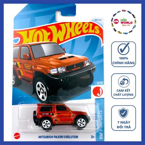 Xe mô hình Hot Wheels basic Bán tải Mitsubishi Pajero Evolution HTC Shopee Việt Nam