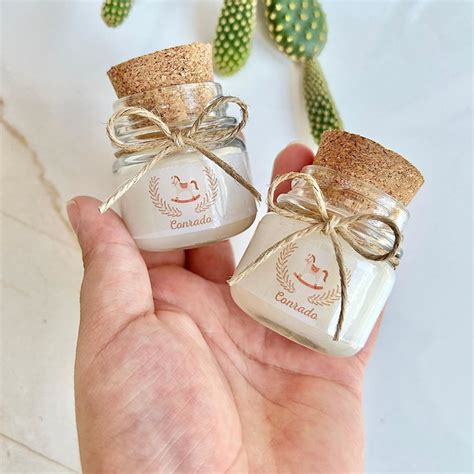 Lembrancinhas Nascimento Velas Perfumada Tampa De Rolha Elo