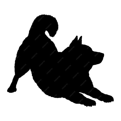 Premium Vector Dog Silhouette Dog Shiba Inu Stretches Breeds Logo Dog