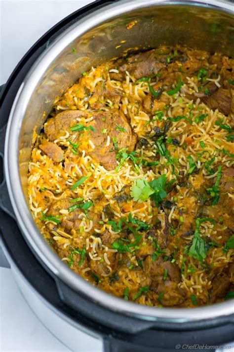 Lamb Curry Rice Instant Pot Pressure Cooker Recipe ChefDeHome