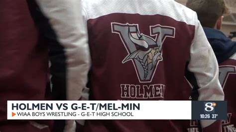 High School Wrestling Holmen Vs G E Tmel Min Youtube