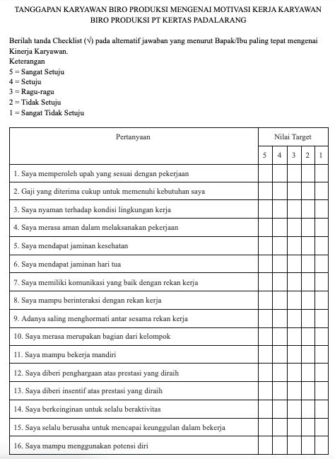 Contoh Kuesioner Untuk Produk Makanan IMAGESEE