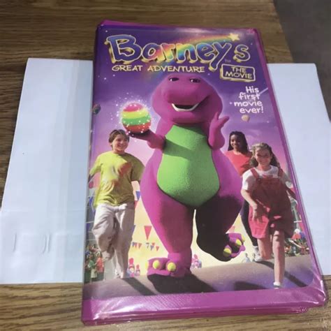 Barney S Great Adventure The Movie Vhs Clamshell Case His First Movie