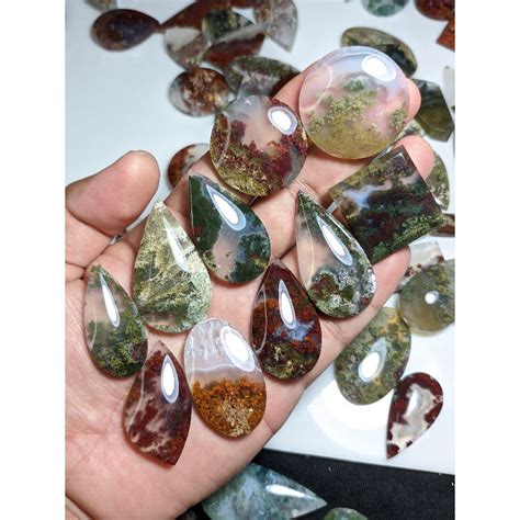 Jual Moss Agate Natural Shopee Indonesia