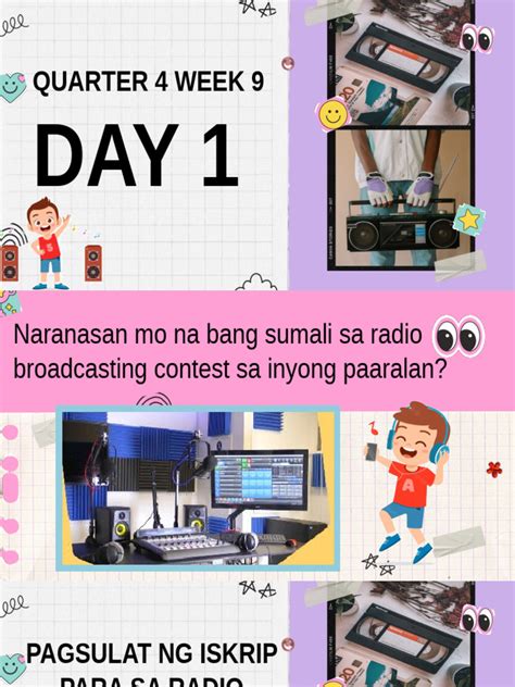 Pagsulat Ng Iskrip Para Sa Radio Broadcasting At Teleradyo Pdf