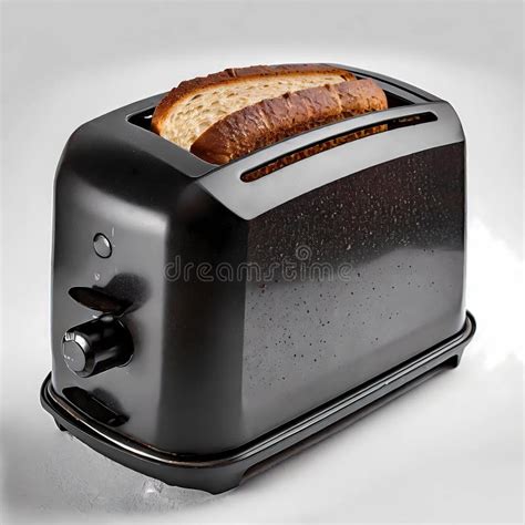 AI Generated Illustration Of A Toasted Slice Of Bread In A Toaster