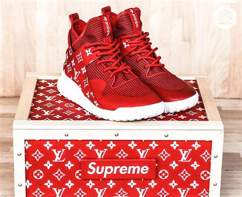 Supreme X Louis Vuitton X Red Ribbon X Air Jordan 1 Semashow