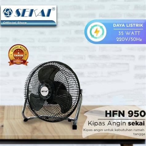 Jual SEKAI HFN 950 Kipas Angin Meja Duduk 9 Metal Desk Fan Lantai