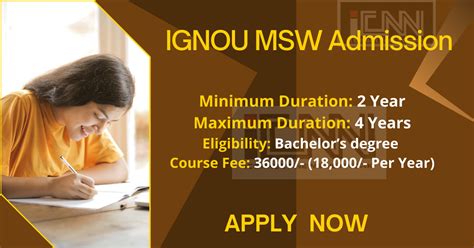 IGNOU MSW Admission 2025: Syllabus, Eligibility, & Fee