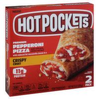 Hot Pockets Sandwiches Premium Pepperoni Pizza Garlic Buttery Crust 12 Pack