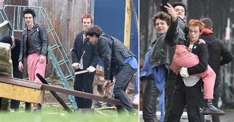 Sex Pistols Actors Cause Chaos On Danny Boyles Pistol Set Photos