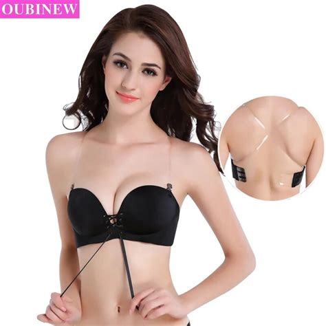 Oubinew Self Adhesive Silicone Bra Solid Bra Stick Silicone Push Up