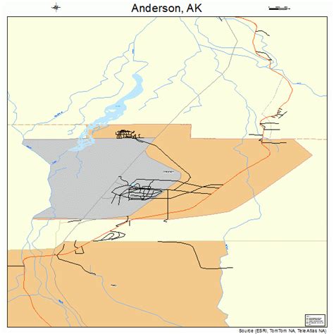 Anderson Alaska Street Map 0203220