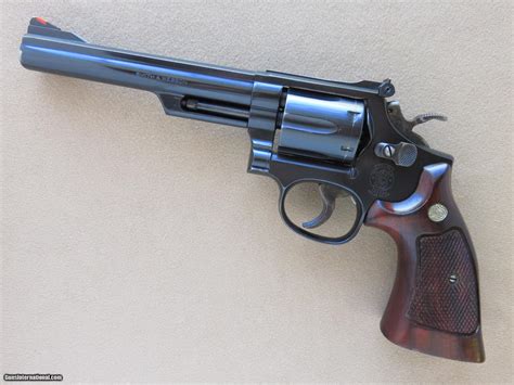 Smith And Wesson Model 19 Combat Magnum Cal 357 Magnum 6 Inch Barrel