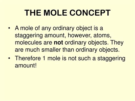 Ppt The Mole Concept Powerpoint Presentation Free Download Id 9451727