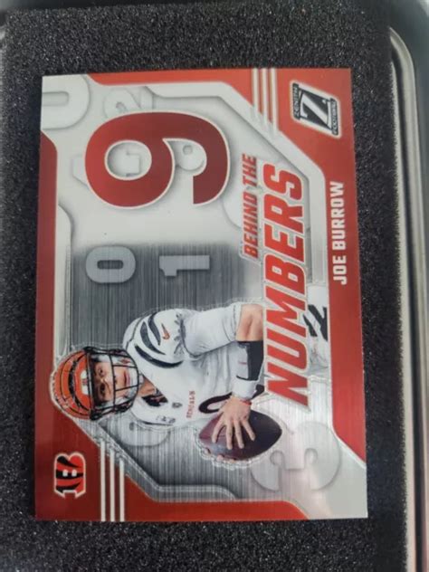 2023 PANINI ZENITH Joe Burrow Behind The Numbers Insert 13 Bengals De