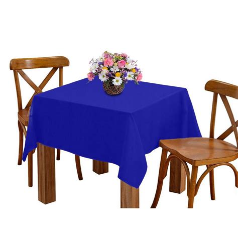 Toalha De Mesa Lugares M Retangular Oxford Azul Royal No Shoptime