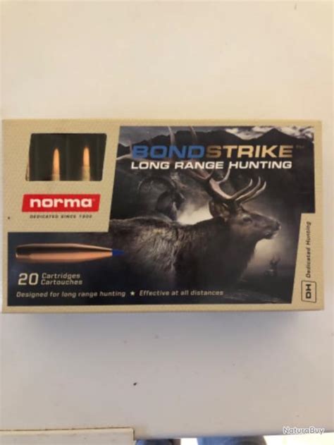 Cartouches Norma Bondstrike 300 W M180 Gr 11 7 Gr Balles Calibre 300