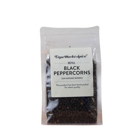 Cape Herb And Spice Black Peppercorns Refill Bag Looters