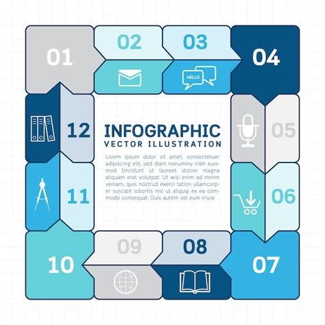 Premium Vector Arrows Infographic With Icons And Numbers