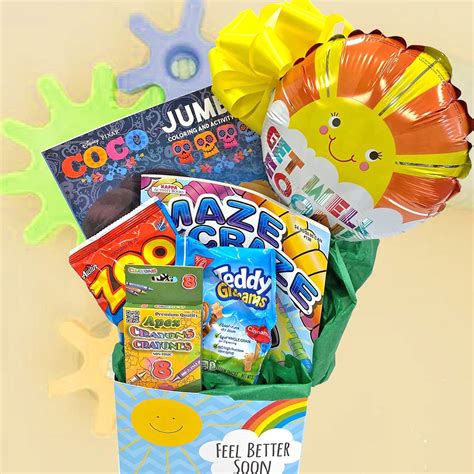 Feel Better Gift Box for Kids, Get Well Kids Gift Basket, Kids Feel ...