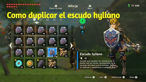 Como Duplicar El Escudo Hyliano Zelda Breath Of The Wild Youtube