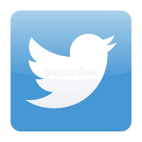 Вектор значка Twitter редакционное стоковое изображение. иллюстрации ...