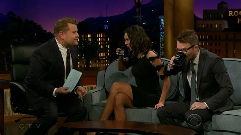 Naked Nina Dobrev In Late Late Show With James Corden