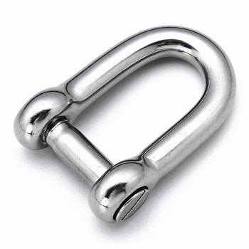 Stainless Steel D Shackle With Sink Screw Pin D Shackle Sink Screw