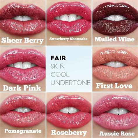 LipSense Fair Skin Cool Undertone Senegence Makeup Lipsense