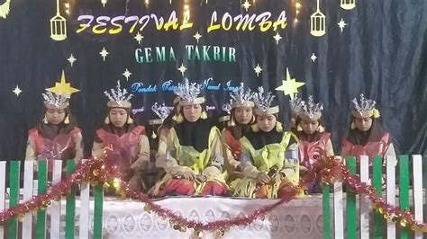 Festival Lomba Gema Takbir Putri Ponpes Nurul Iman Youtube