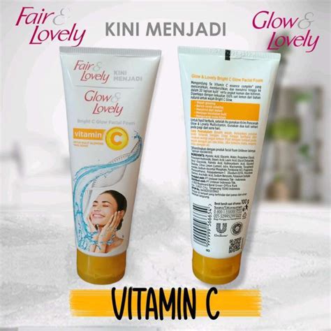 Jual Fair Lovely Glow Lovely Vitamin C Bright C Glow Facial Foam