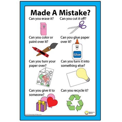 Made A Mistake Elementary Art Resources