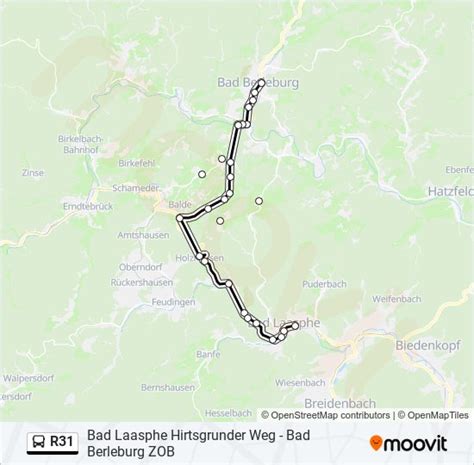 R Route Schedules Stops Maps Bad Laasphe Zob Updated