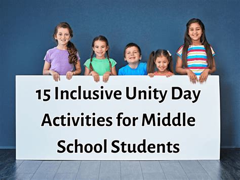 15 Inclusive Unity Day Activities for Middle School Students - Teaching ...