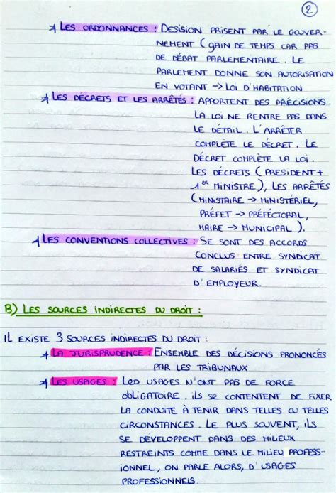 Page 2 3 Cours De Droit Fac De Droit Etude De Droit