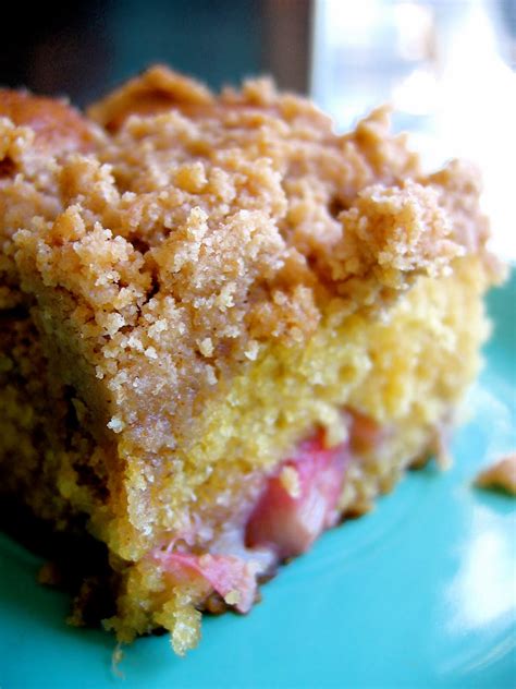 Rhubarb Coffee Cake With Buttermilk