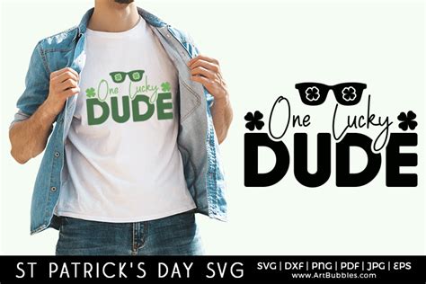 One Lucky Dude Shirt Free St Patricks Day Svg