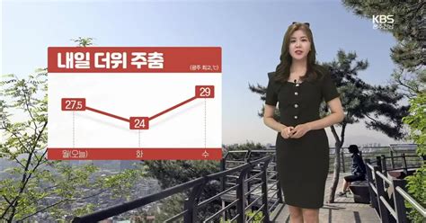 날씨 광주·전남 내일 10~40mm 비더위 주춤