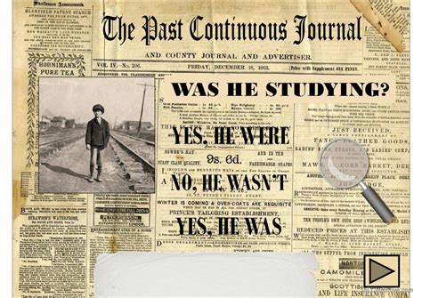The Past Continuous Journal Ppt Gene English Esl Powerpoints