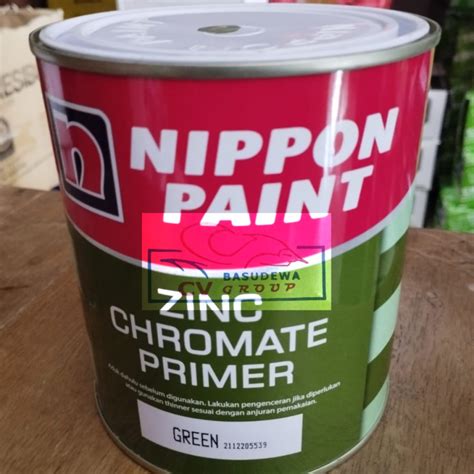 Jual Nippon Zinc Chromate Primer Green Kg Cat Dasar Besi Hijau Kg