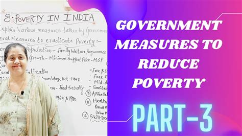 Government Measures To Reduce Poverty Poverty In India Part 3