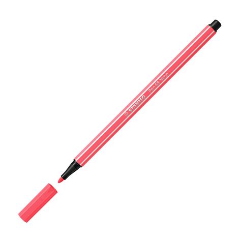 STABILO Pen 68 Premium Viltstift Enkele Stift Neon Rood Confetti Campus