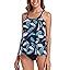 Flyily Women S Mesh Tankini Swimwear Sets Bikini High Waist Pieces Swimsuit Swimming Costume