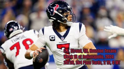 C J Stroud Week Every Drop Back Pass And Run Houston Texans At