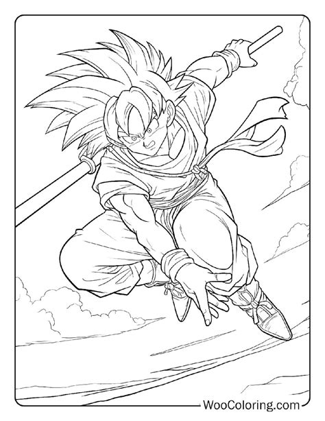 100 Goku Coloring Pages Free Printable Pdf Woo Coloring