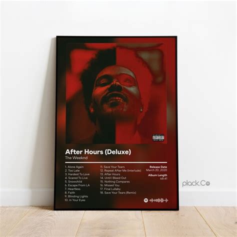 The Weeknd Poster After Hours Etsy