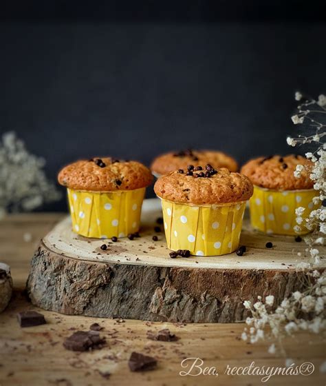 Magdalenas Con Naranja Y Chocolate Recetas De Cocina F Ciles Y